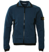 Stone Island Blue Full Zip Sweatshirt