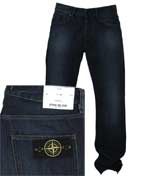 Stone Island Comfort Fit Dark Denim Badged Jeans