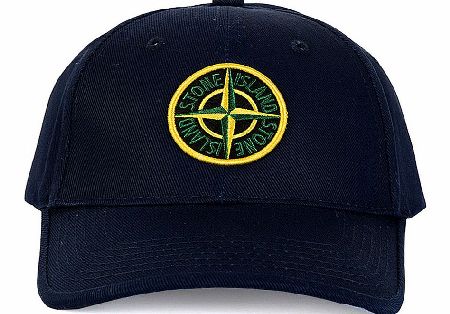 Stone Island Compass Logo Baseball Cap Navy