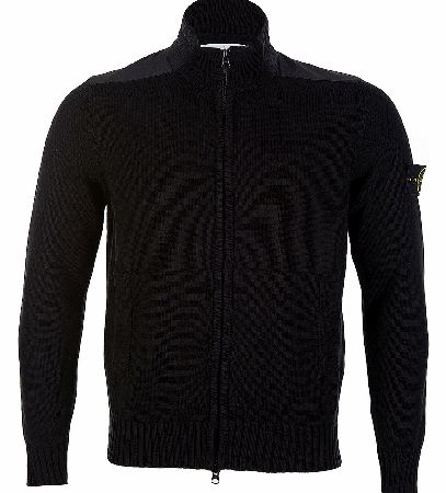 Stone Island Contrast Fabric Zip Thru Top