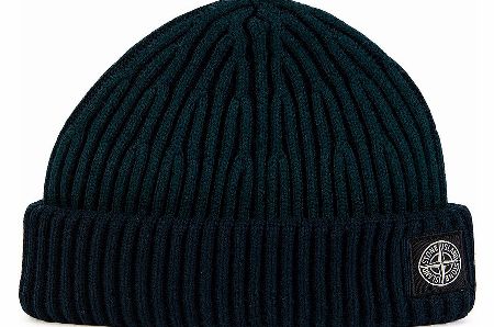 Stone Island Contrast Green Beanie