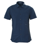 Dark Blue Short Sleeve Shirt