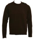 Dark Brown Round Neck Sweater