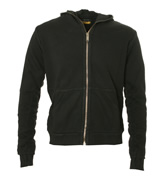 Stone Island Denims Black Hooded Sweatshirt