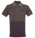 Stone Island Denims Faded Purple Pique Polo Shirt