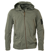 Stone Island Denims Grey Lightweight Hooded Jacket