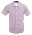 Stone Island Denims Lilac Short Sleeve Shirt