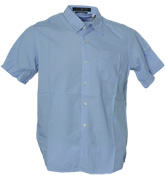 Stone Island Denims Pale Blue Short Sleeve Shirt