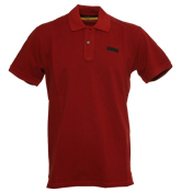 Denims Red Pique Polo Shirt