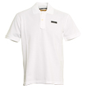 Stone Island Denims White Pique Polo Shirt
