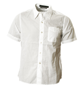Stone Island Denims White Short Sleeve Shirt