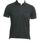 Stone Island Faded Black Pique Polo Shirt