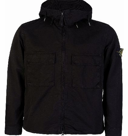 Stone Island Front Pocket Black Overshirt Jacket