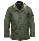 Stone Island Green `Waxed-Ice` Jacket
