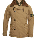 Stone Island Light Brown Hooded Jacket