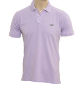 Stone Island Lilac Pique Polo Shirt
