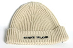 Mens Biscuit Chunky Ribbed Knitted Hat