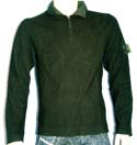 Stone Island Mens Black 1/4 Zip Knitted Sweater
