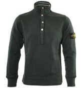 Stone Island Mid Blue High Neck Sweatshirt