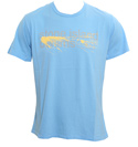 Mid Blue T-Shirt with Yellow Logo