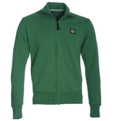 Stone Island Mid Green Full Zip Sweatshirt