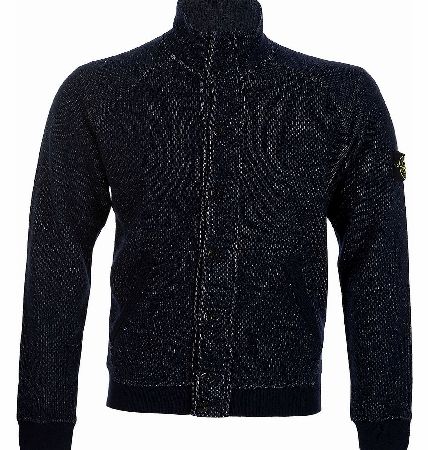 Stone Island Navy Button Up Cardigan