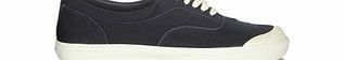 Stone Island Navy Canvas Trainers