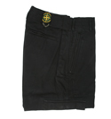 Navy Cotton Zip Fly Shorts