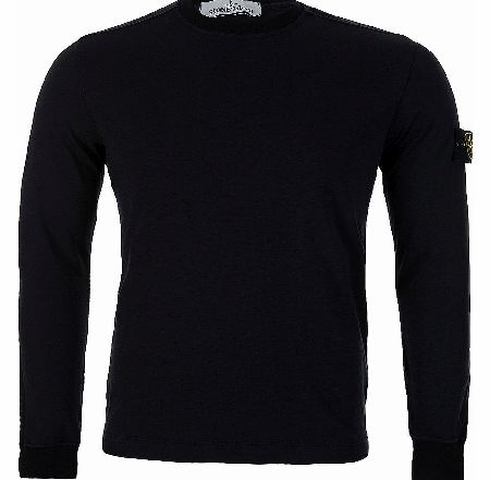 Stone Island Navy Crew Neck Sweatshirt