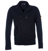 Stone Island Navy Double Breasted Sweatshirt