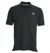 Stone Island Navy Pique Polo Shirt