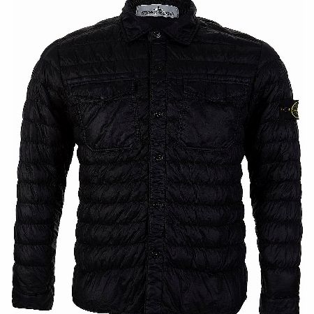 Stone Island Navy Quilted Overshirt