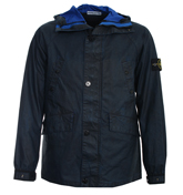 Stone Island Navy/Royal Blue Hooded Jacket