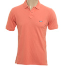 Stone Island Orange Pique Polo Shirt