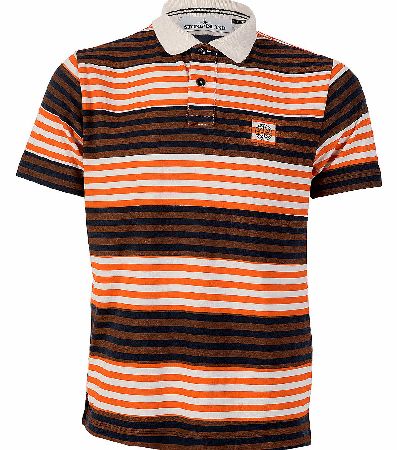Stone Island Orange Stripe Polo