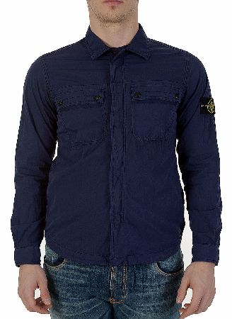 Stone Island Overshirt Jacket Cobalt Blue