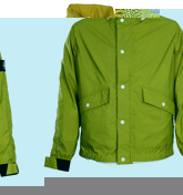 Stone Island Reflective Green Hooded Jacket