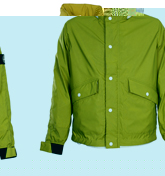 Reflective Green Hooded Jacket