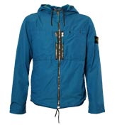 Stone Island Royal Blue Hooded Jacket