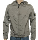 Stone Island Silver Grey Lightweight Hooded Jacket