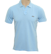 Stone Island Sky Blue Pique Polo Shirt