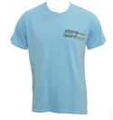 Sky Blue T-Shirt with Printed Logo