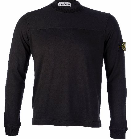 Stone Island Sleeve Badge Sweatshirt Black