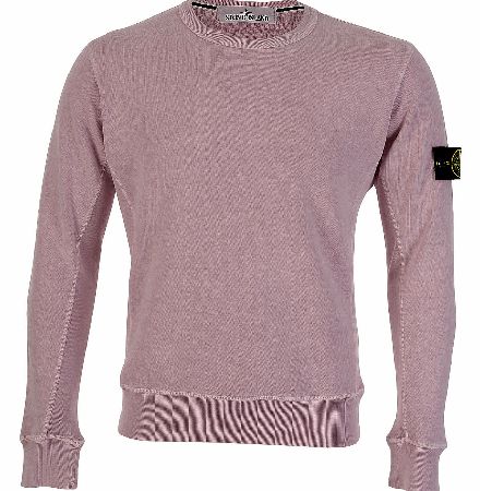 Stone Island Vintage Effect Sweatshirt Pink