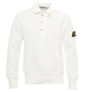 Stone Island White 1/4 Zip Sweatshirt
