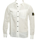 Stone Island White Long Sleeve Shirt