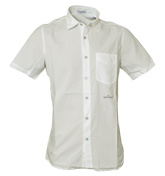 Stone Island White Short Sleeve Shirt