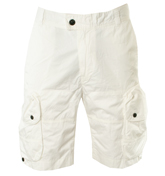Stone Island White Shorts
