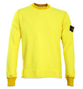Stone Island Yellow Round Neck Sweatshirt
