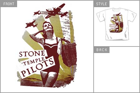 Temple Pilots (Bomber Girl) Mens T-shirt